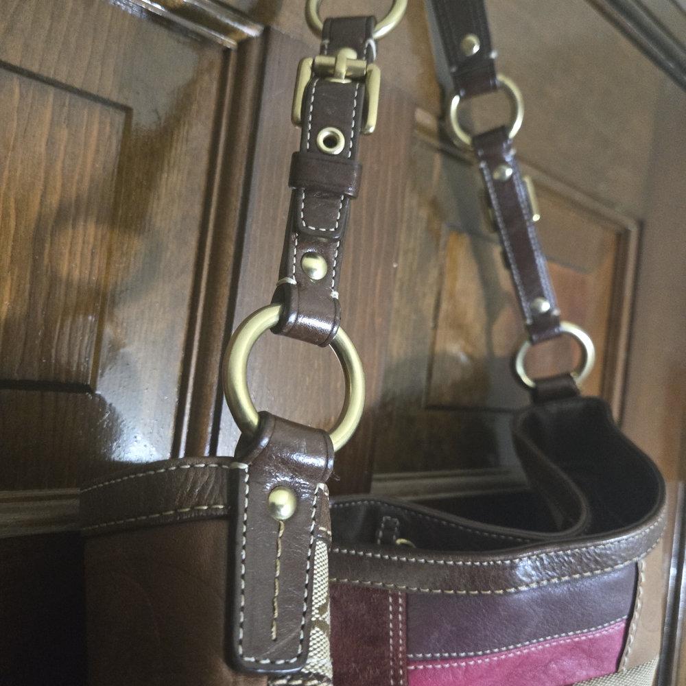 Patchwork Leather Shoulder Bag - image 3